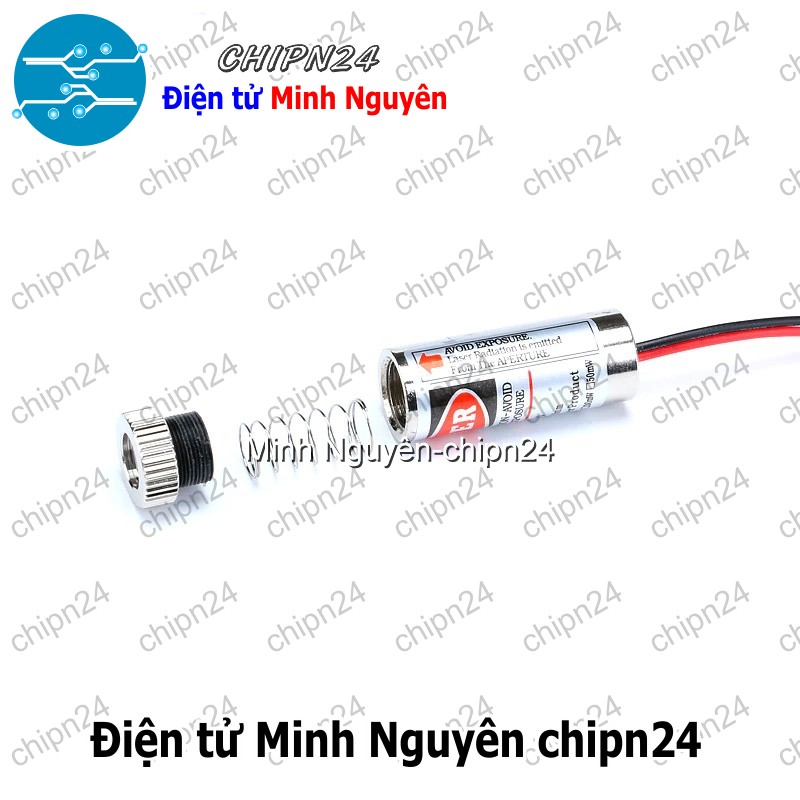 [1 cái] Đầu Phát Laser 3-5V 5mW (Sáng Đỏ Laze Hội Tụ/Dòng kẻ/Chữ thập) - [Chọn Loại] - HHH.00175