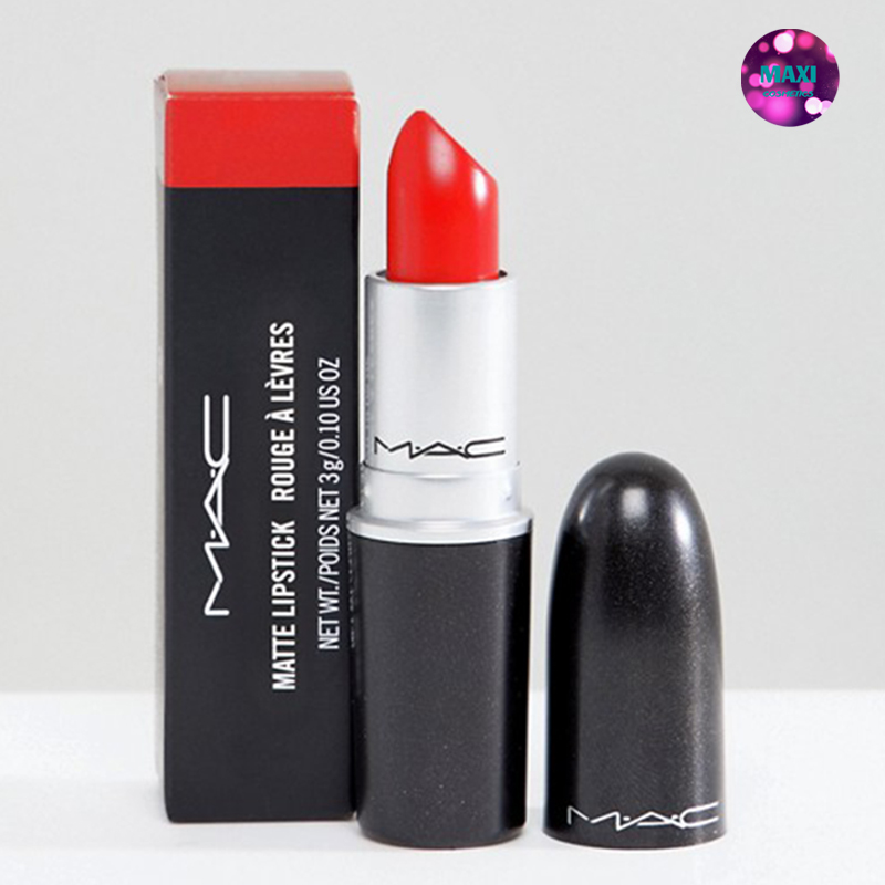 Son MAC Lady Danger 607 - Màu Đỏ Cam (Dòng Matte)
