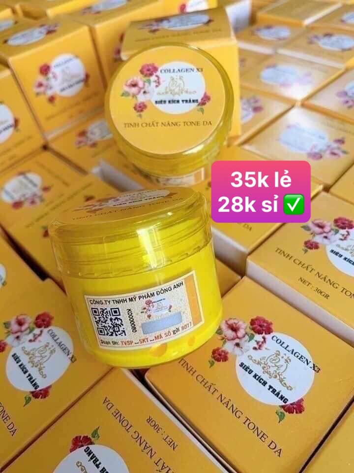 KÍCH TRẮNG X3 COLLAGEN