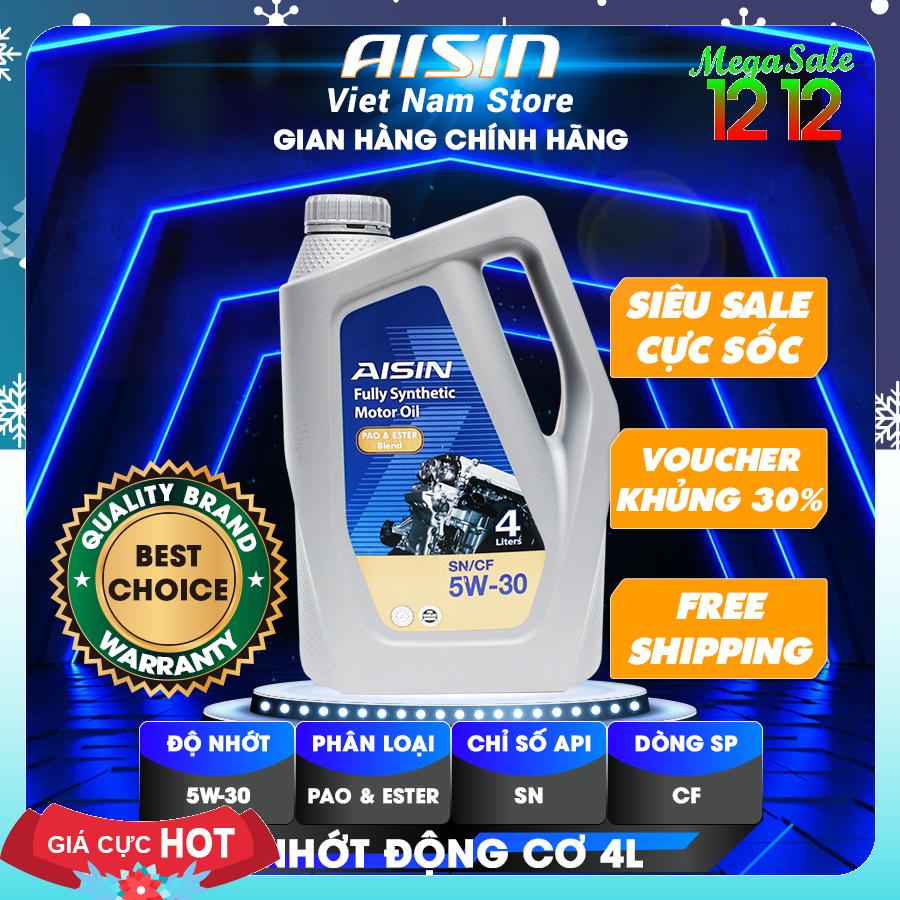 Nhớt Động Cơ AISIN ESEN0534P 5W-30 SN CF Pao & Ester Blend 4L