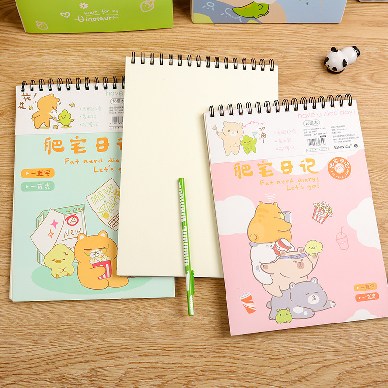 Sổ sketchbook, sổ phác họa, sổ vẽ A4 nhiều mẫu cute