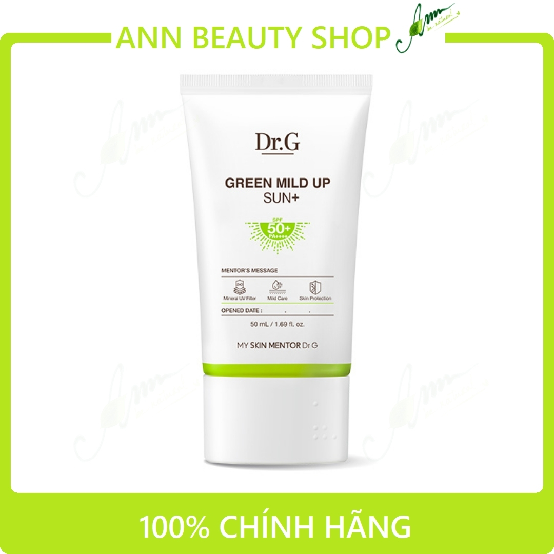 Kem chống nắng Dr.G Green Mild Up Sun SPF 50/PA++++ (màu xanh)