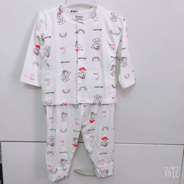 Bộ dài tay Avalew peptit sợi tre cực mềm mát (cúc giữa)- 1035