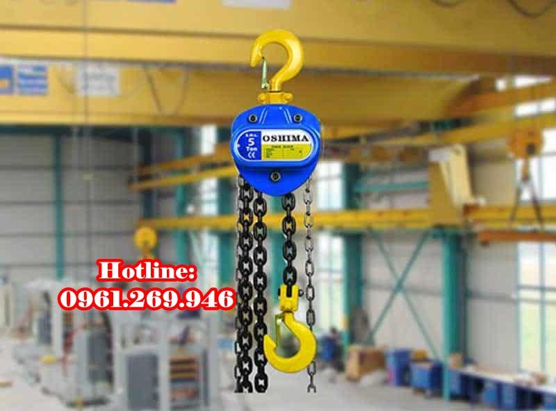 Pa lăng xích Oshima 3 tấn kéo tay