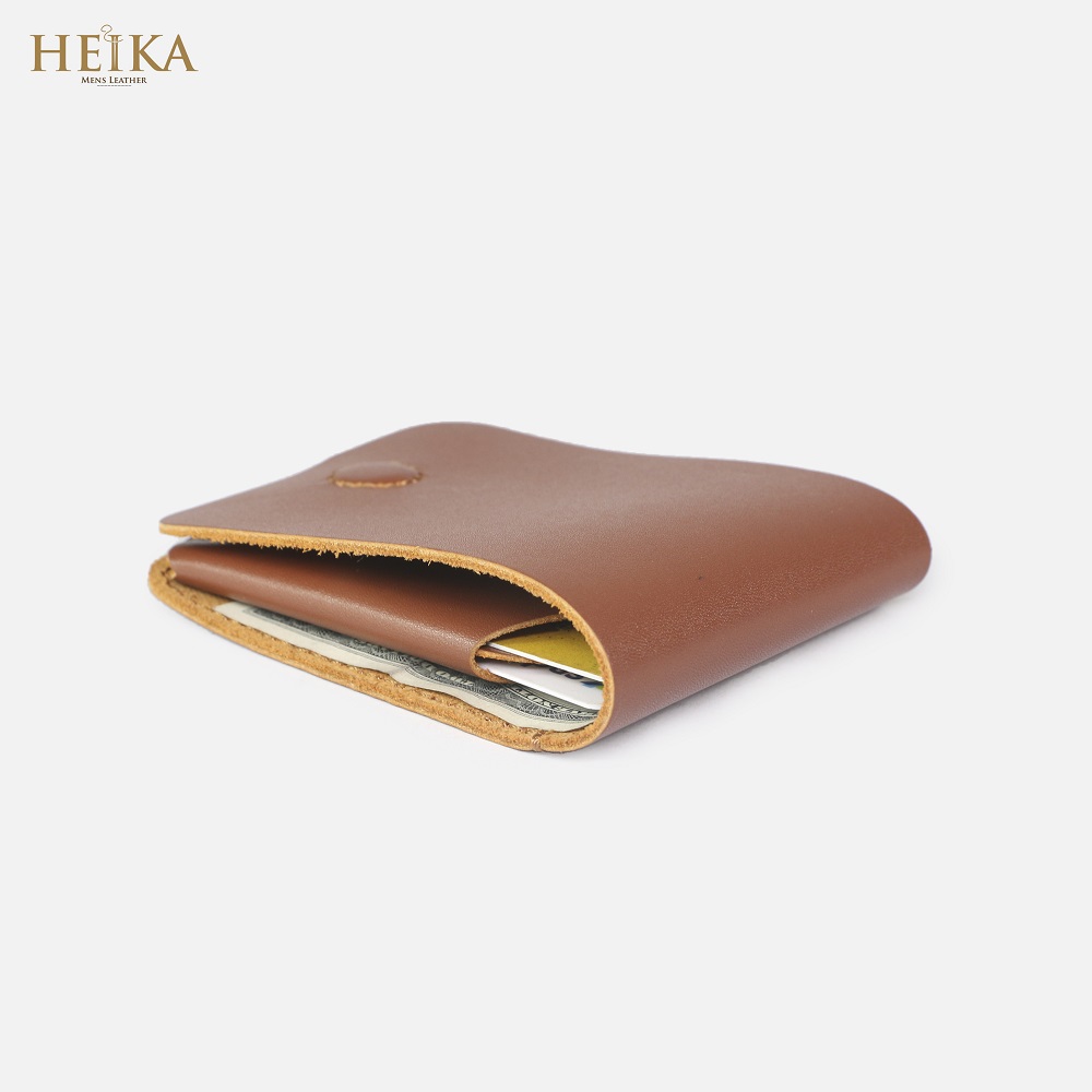 Ví sen 3/Bóp nam da bò handmade cao cấp HEIKA