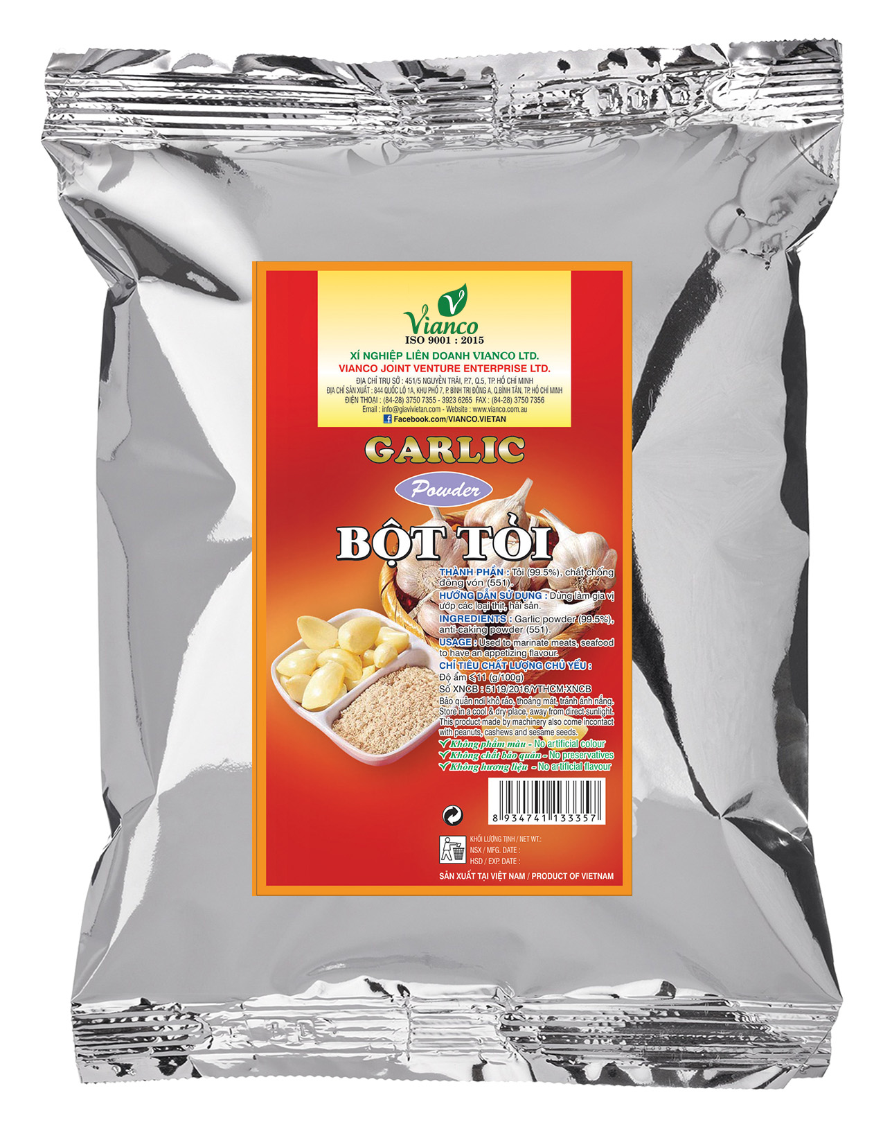 Bột tỏi Việt Ấn 500gr (Garlic Powder)