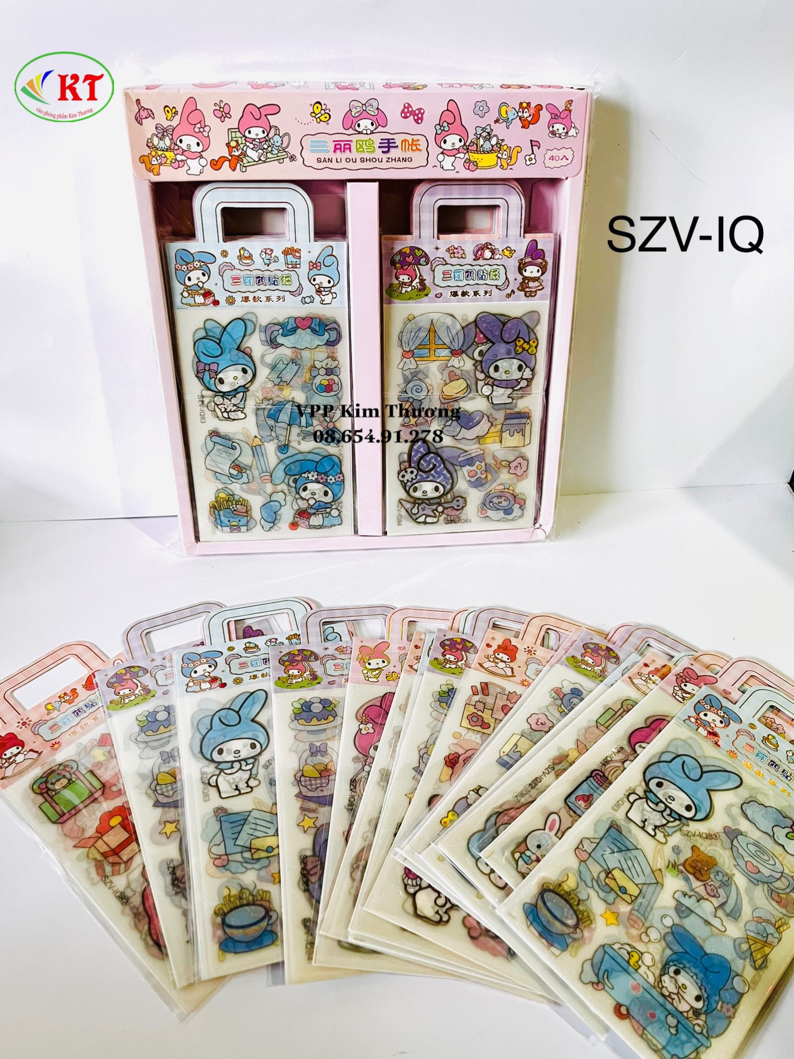 Combo 4 xấp sitcker 4 tấm