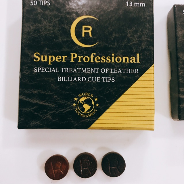 [ Bán lẻ viên ] Đầu cơ bida cao cấp R Super Professional 11.5;12;13mm