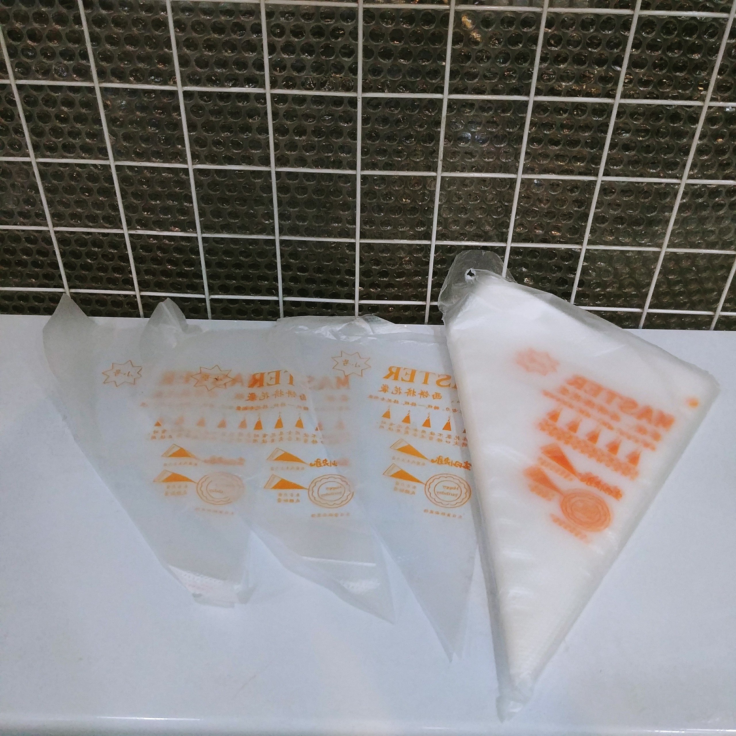 Bộ 100 túi nilong bắt bông kem