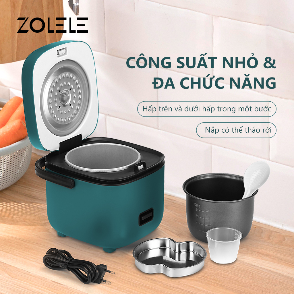 Nồi cơm điện mini ZOLELE ZB001 1.2L (Lòng nồi 800ml)
