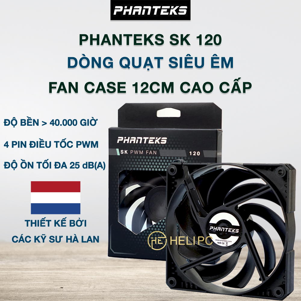 Quạt tản nhiệt case máy tính Phanteks MetallicGear Skiron 140mm - Quạt fan case 14cm  MetallicGear Skiron