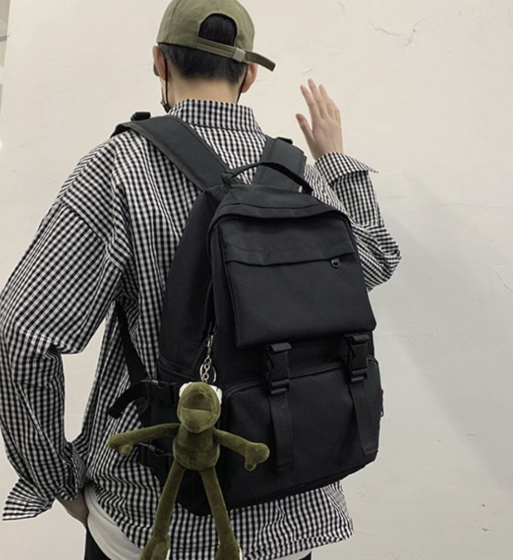 Balo Ulzzang BASIC, cặp ba lô dành cho nam nữ chống nước