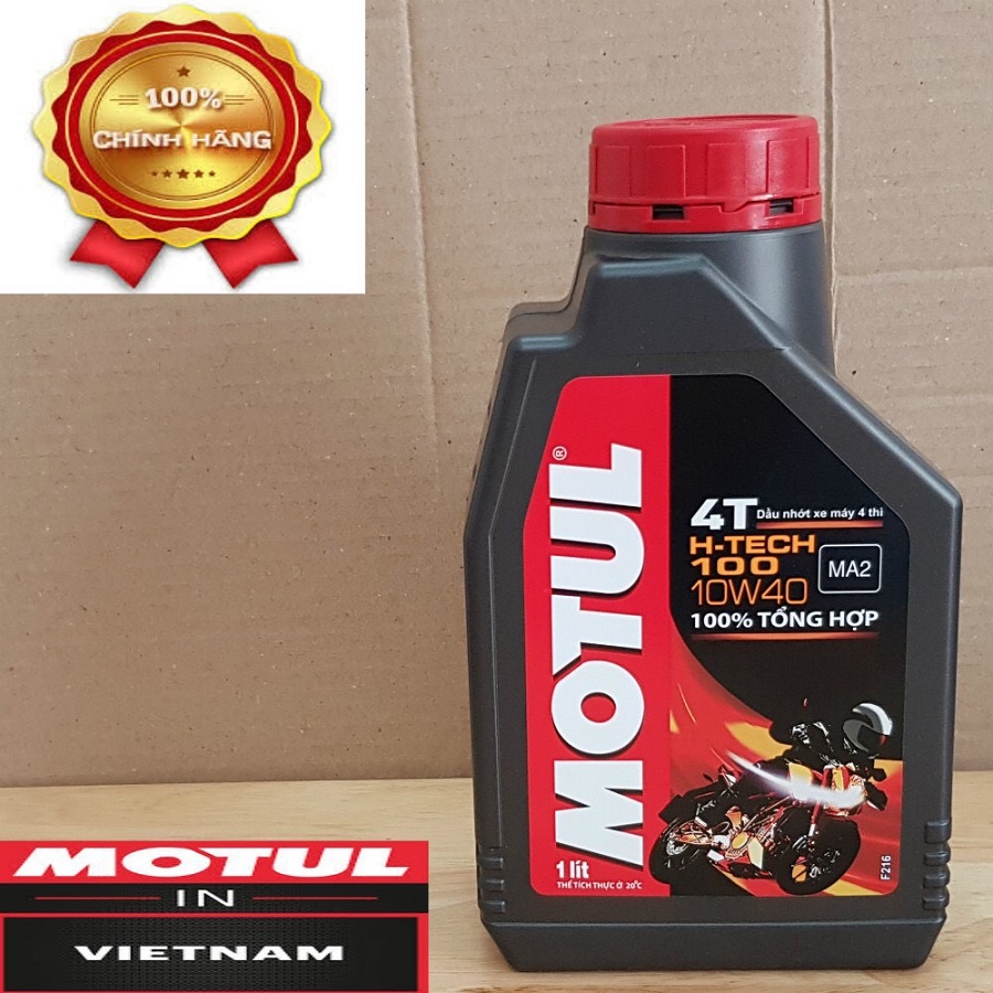 Nhớt MOTUL H-Tech 100 4T 10W40 ( Tổng Hợp - Mô Tô PKL)