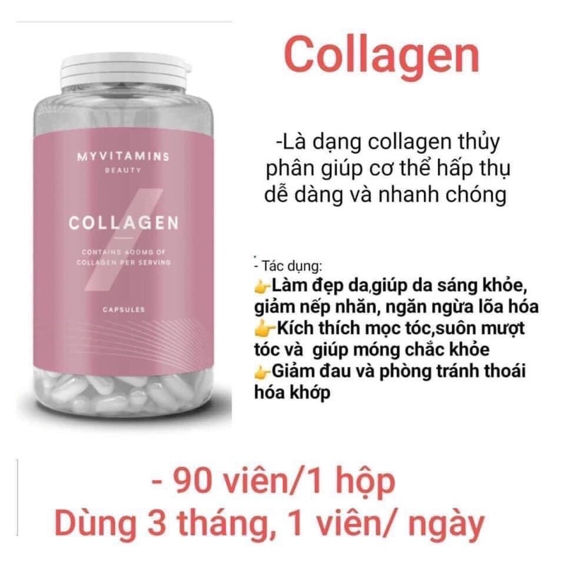 VIÊN UỐNG COLLAGEN MYVITAMINS 90v