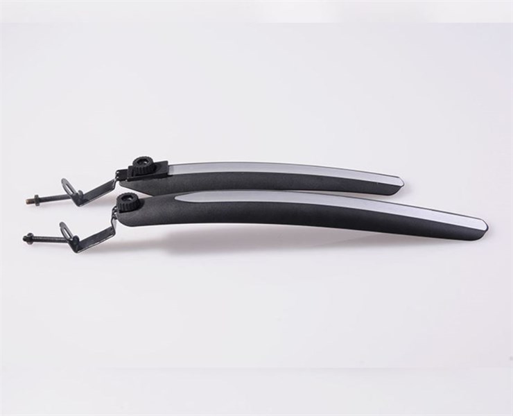 Chắn bùn xe đạp 1 sọc lưng trắng trước và sau cho vành 700C