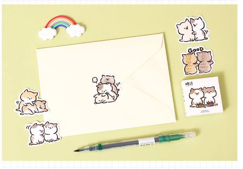 Bộ 45 Sticker Meo Meo đáng yêu E106