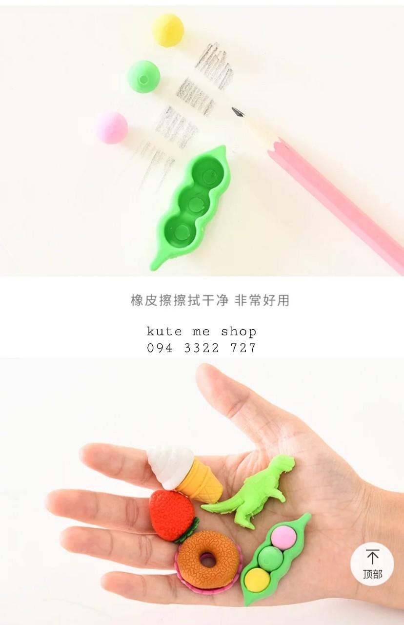 Gôm hình dụng cụ/ thức ăn - 1 set 2 túi