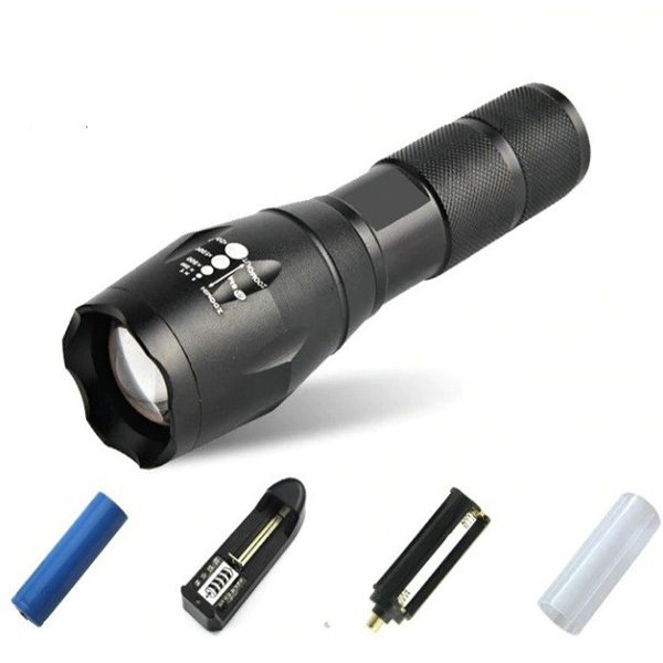 Đèn Pin T6 sử dụng pin sạc 18650