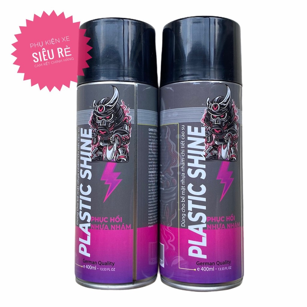 Phục Hồi Nhựa Nhám SPRAYKING Plastic Shine 400ML