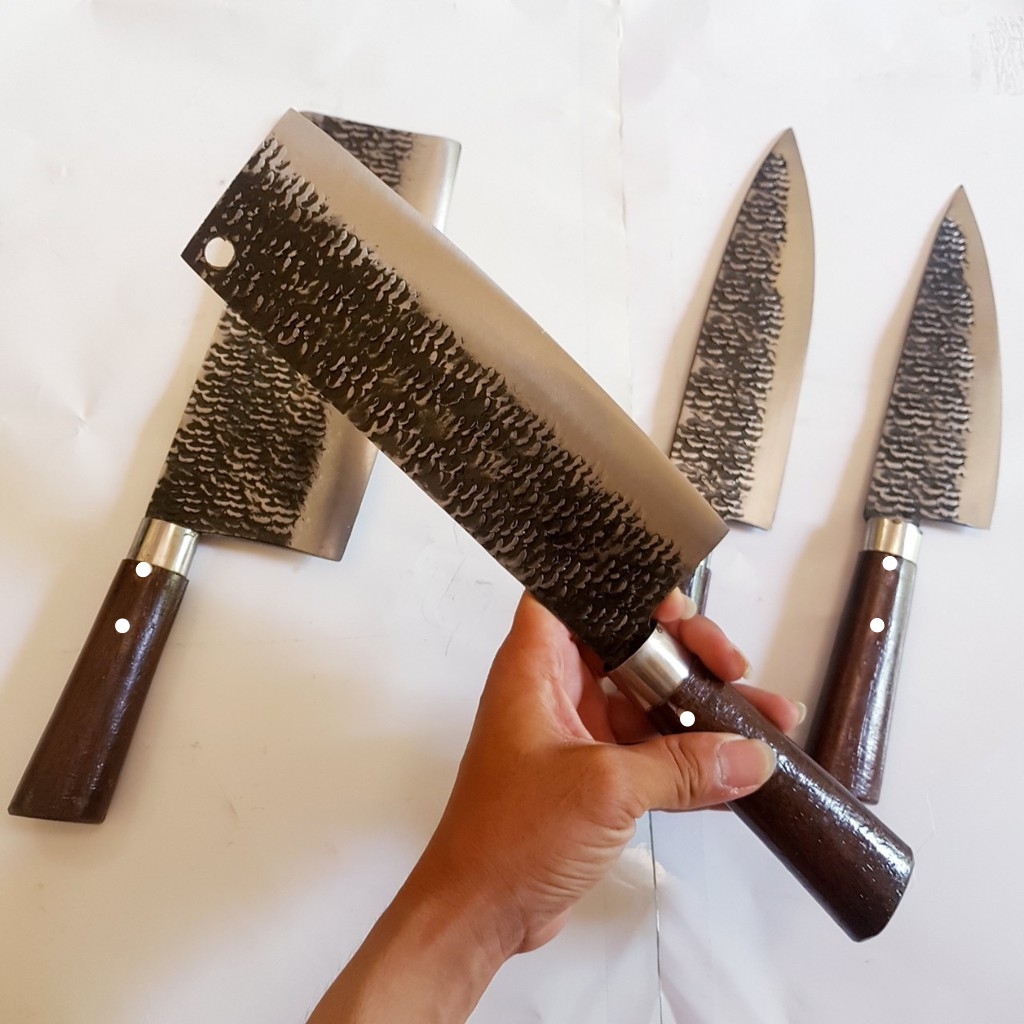 [DAO PHÚC SEN]Combo Bộ 4 món dao nhíp xe nhà bếp ( ảnh thật 100%)