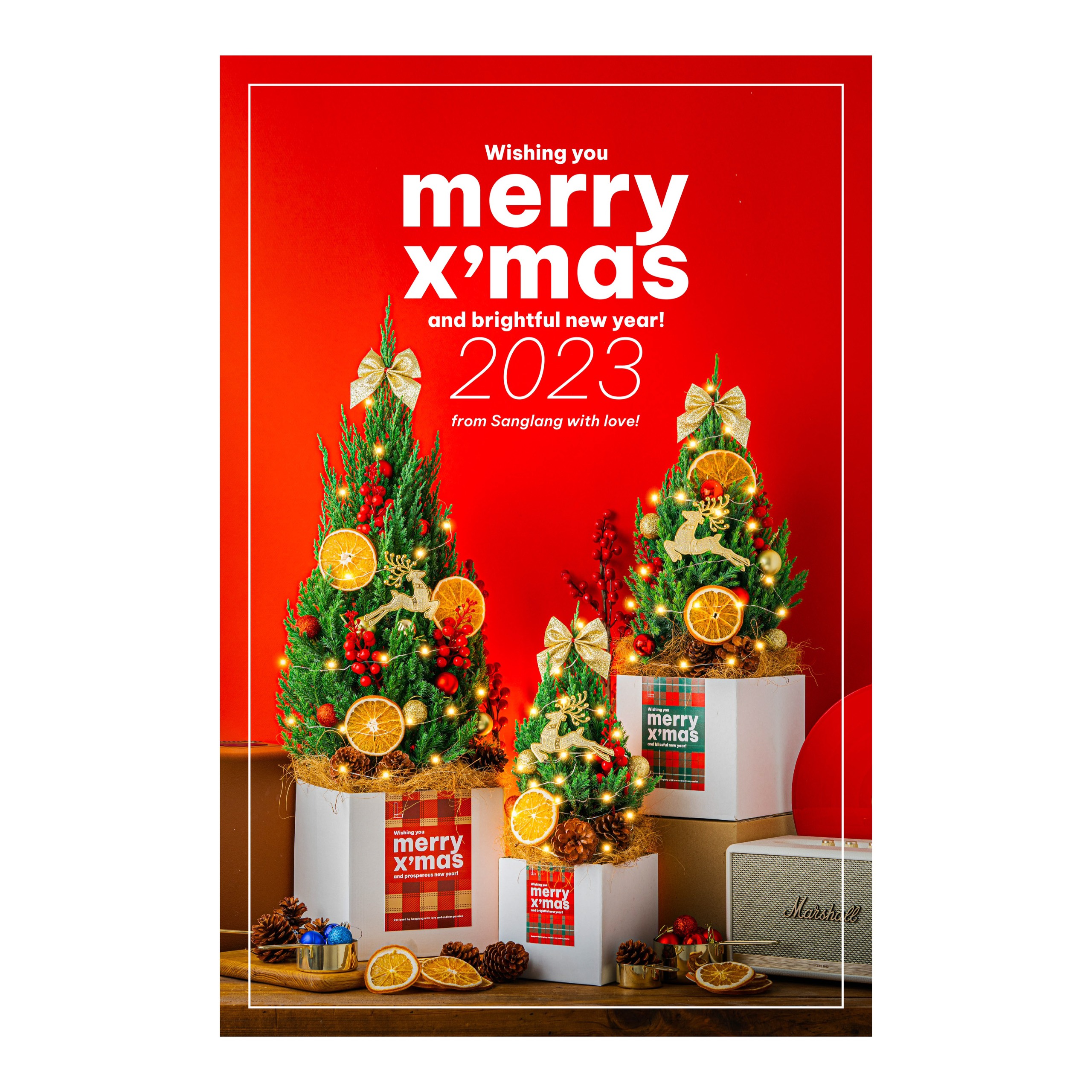 [Chỉ Giao HCM-Hỏa Tốc] 🎄 Cây Thông Noel Sanglang - Size M - Full Decor🎄