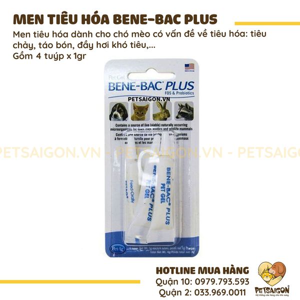 MEN TIÊU HÓA BENE-BAC PLUS CHO CHÓ MÈO
