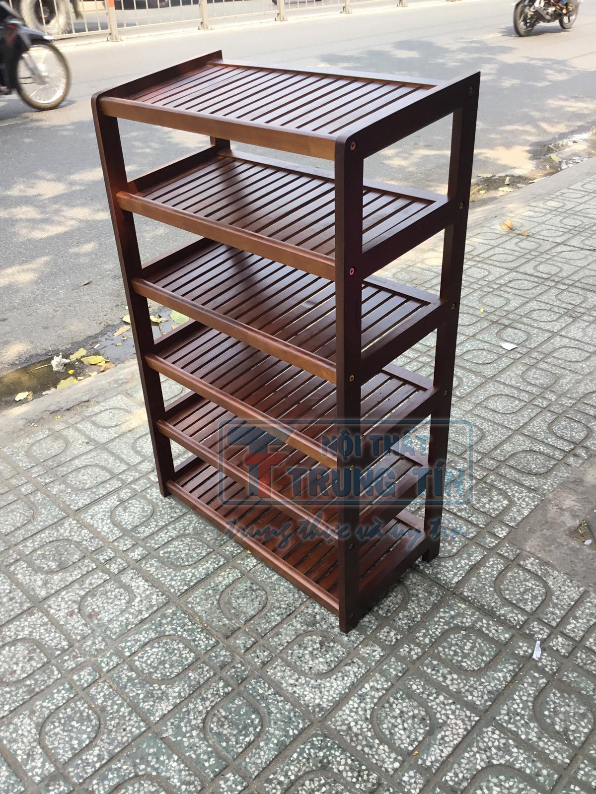 [HCM]kệ giày dép gỗ 6 tầng ngang 60