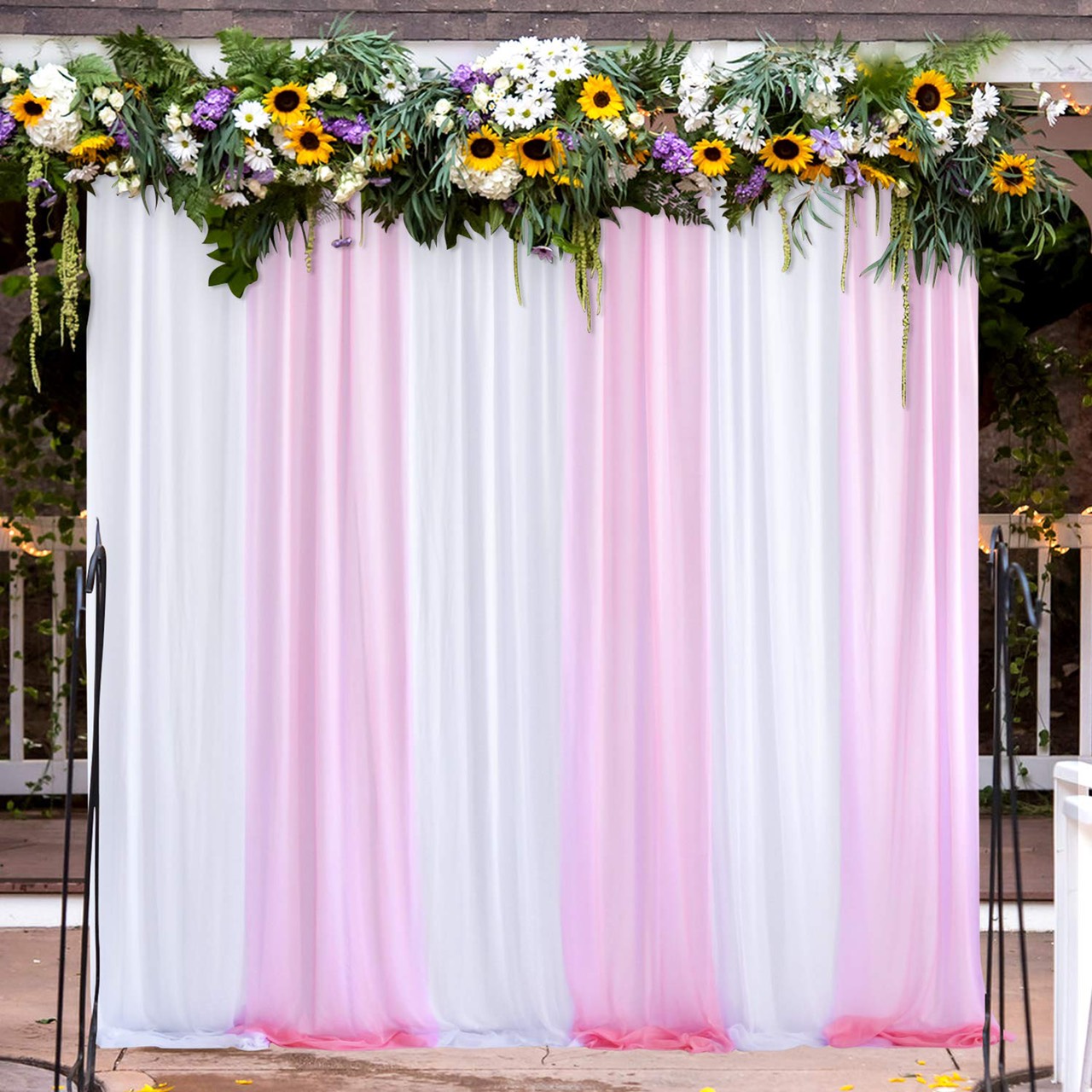 Rèm voan lưới 1.7m x 2m decor background sinh nhật meeting