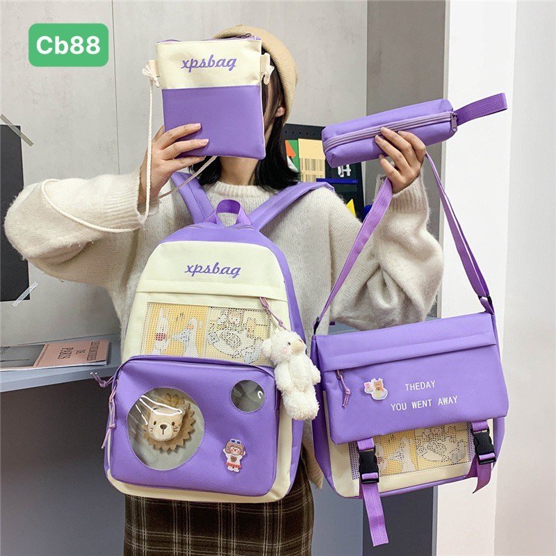 balo combo 4 món sư tử trong cute cb88