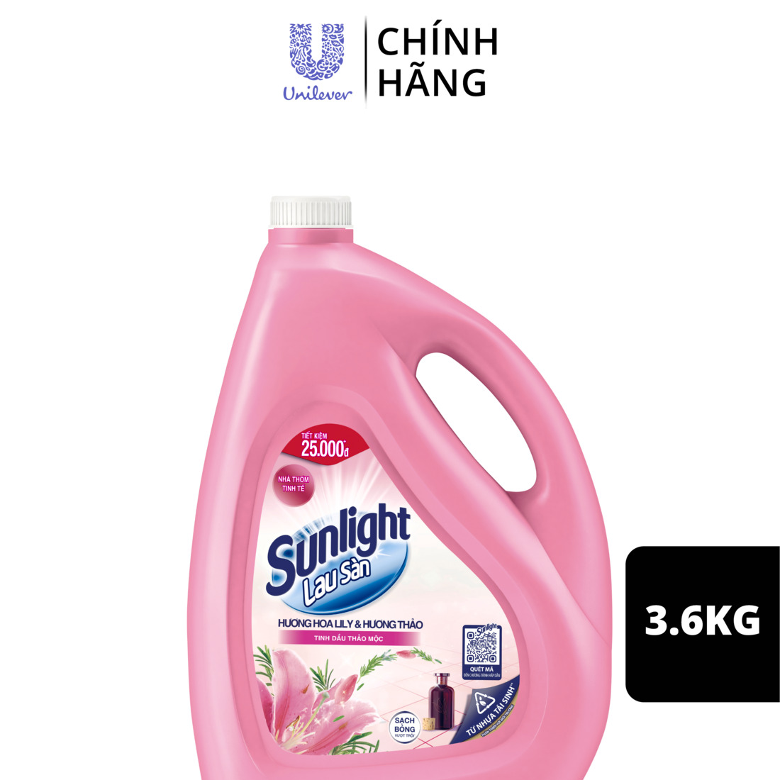 NƯỚC LAU SÀN SUNLIGHT CAN 3.6KG CÁC LOẠI (HÀNG CHÍNH HÃNG)