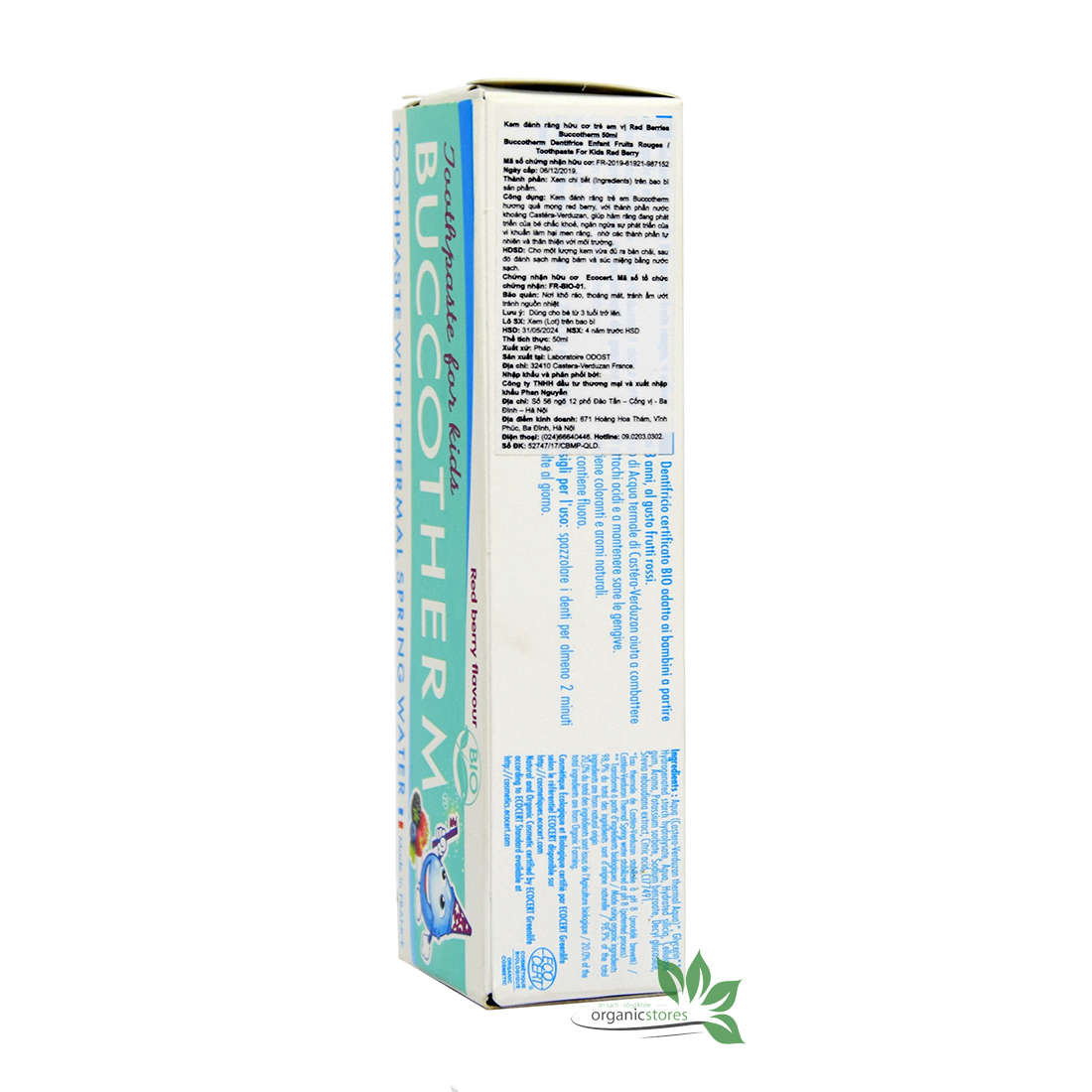 Kem đánh răng hữu cơ cho bé Buccotherm 50ml