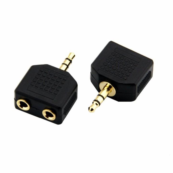 Đầu Chia Jack Tai Nghe, Loa Chuẩn 3.5 Từ 1 Ra 2