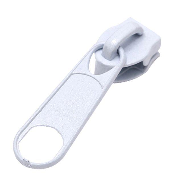 [Set 10 chiếc] Đầu khóa zip nhựa trắng số 3