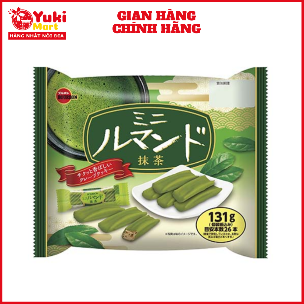 Bánh xốp phủ sô cô la Lumonde vị trà xanh 121gr 26 cái