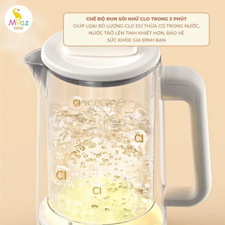 (MB070) Bình đun nước siêu tốc giữ nhiệt 1.5L Moaz BéBé MB - 070 MGG