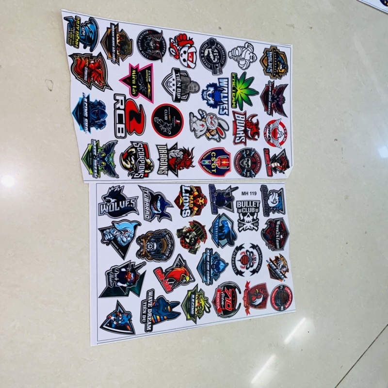 Combo 2 tấm logo dán nón bảo hiểm