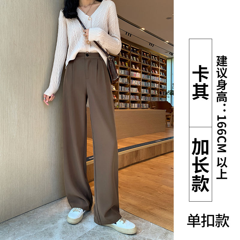 [Quần Tây Ống Suông Rộng Cạp Cao Dáng Dài 100Cm vải đẹp tôn dáng.