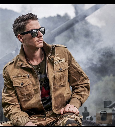 [SALE ĐẬM CUỐI NĂM] Áo khoác nam US ARMY vải Kaki đẹp - Áo khoác lính - Áo khoác kaki nam