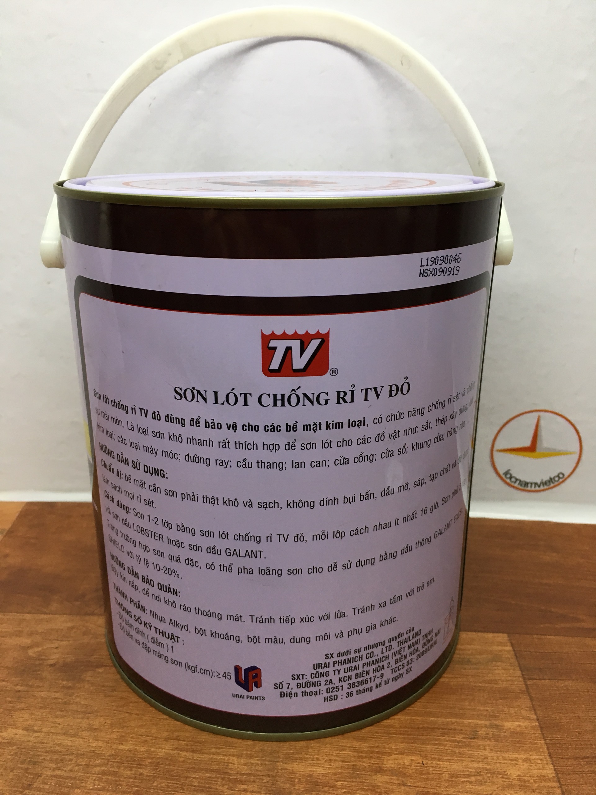 Sơn lót chống rỉ TV màu đỏ 3L