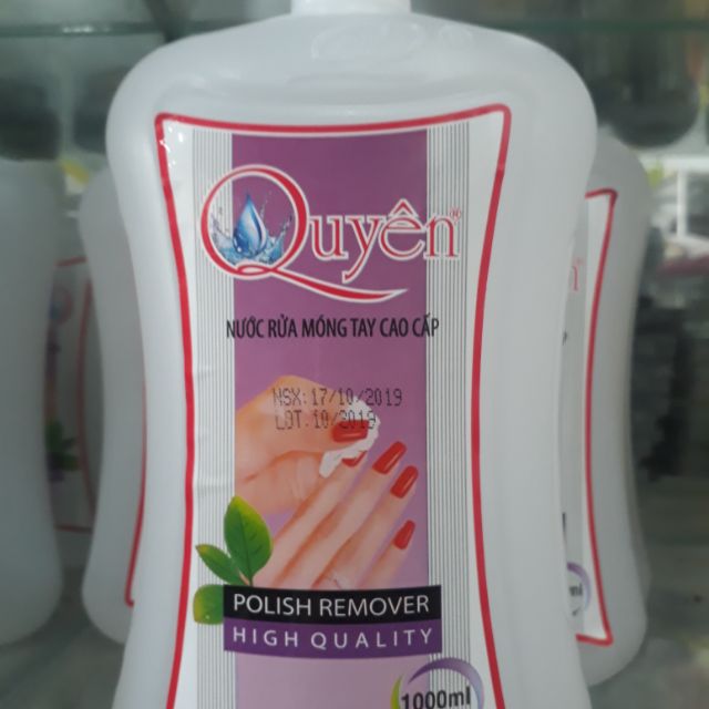 Nước rửa móng tay cao cấp Quyên 1000ml
