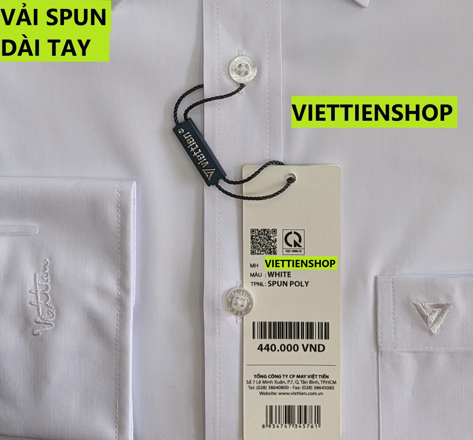 (Regular) shirt Vietnam advanced long-sleeve white