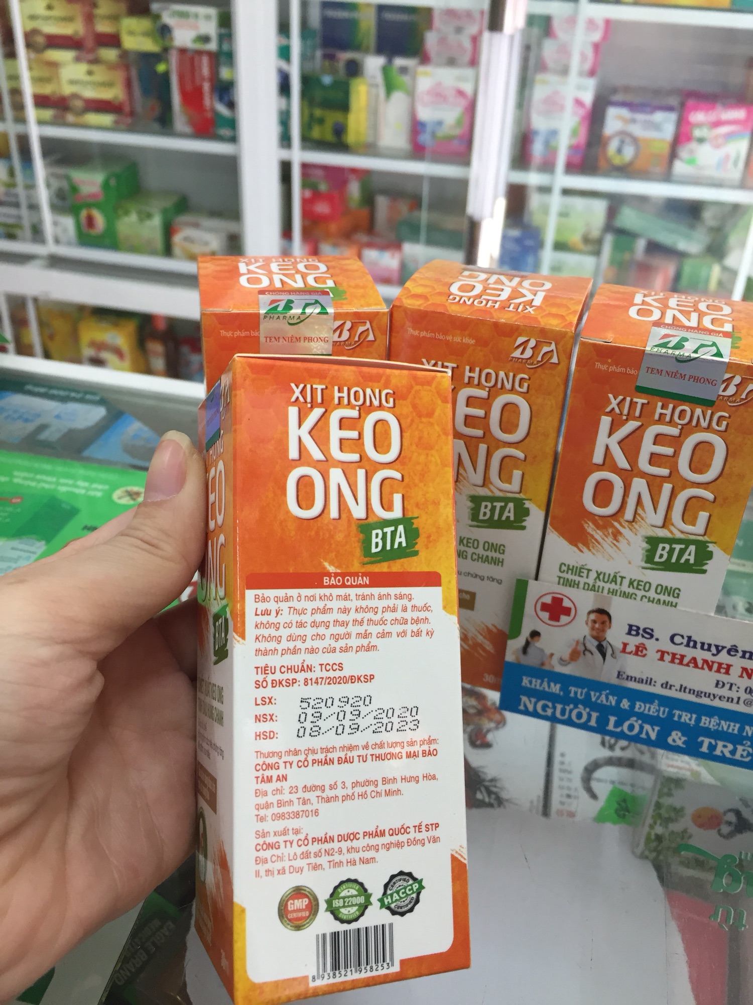[HCM]✅(chính hãng)Xịt họng Keo ong BTA-bảo vệ hô hấp bé