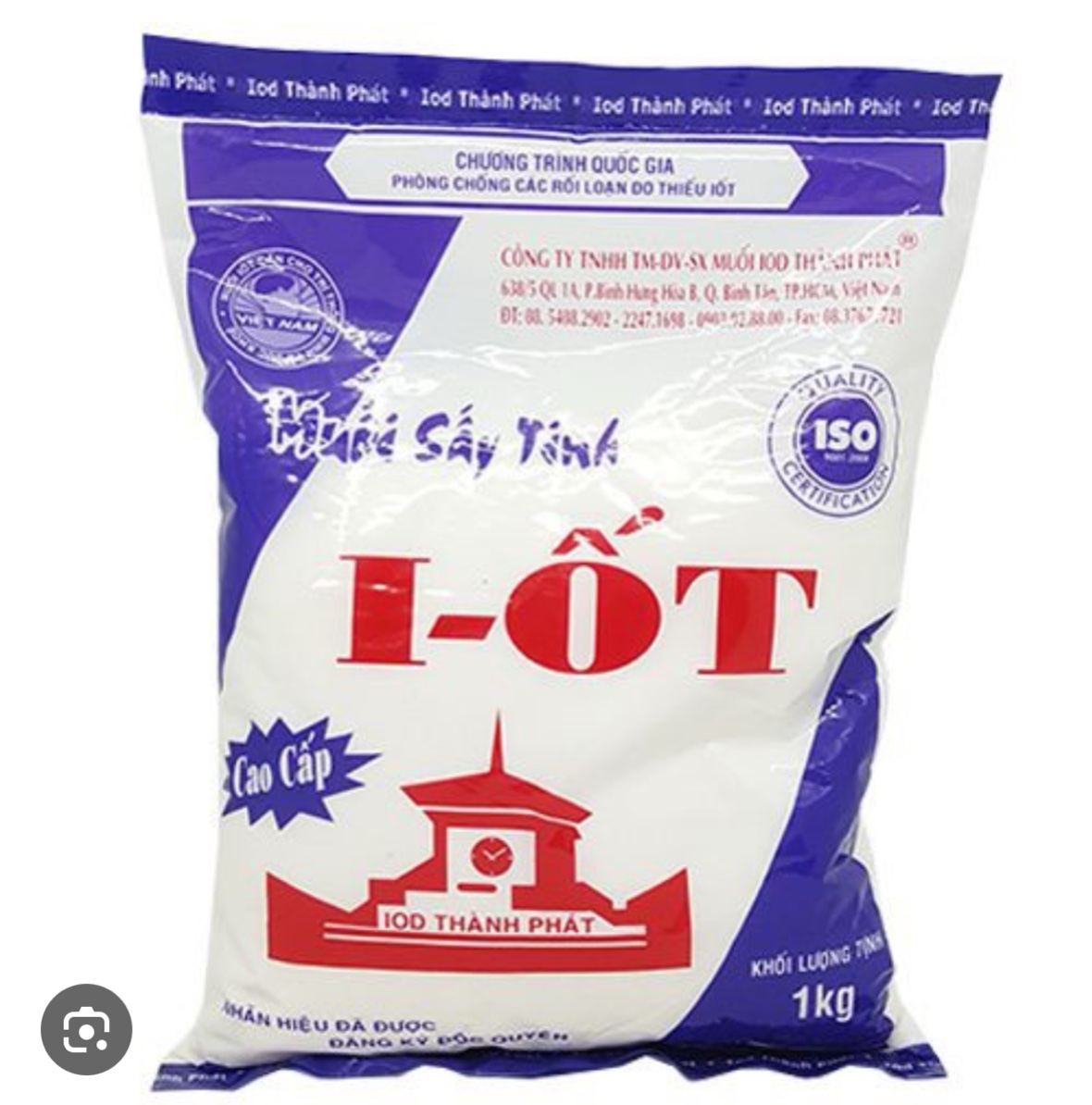Muối Tinh Sấy IOt Gói 1Kg