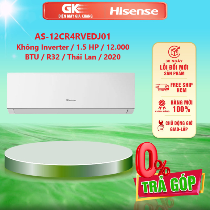 AS-10CR4RYDDJ02 / AS-12CR4RVEDJ01 / AS-18CR4RXADBI00 / AS-24CR4RBBDBI00 Máy Lạnh Hisense - Mono - GIAO TOÀN QUỐC