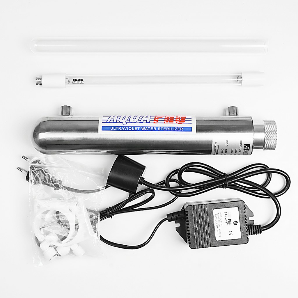 [HCM]Bộ 3 ly lọc thô có đèn UV