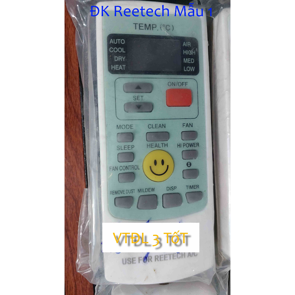 Điều khiển cho điều hòa Reetech- Remote điều hòa Reetech