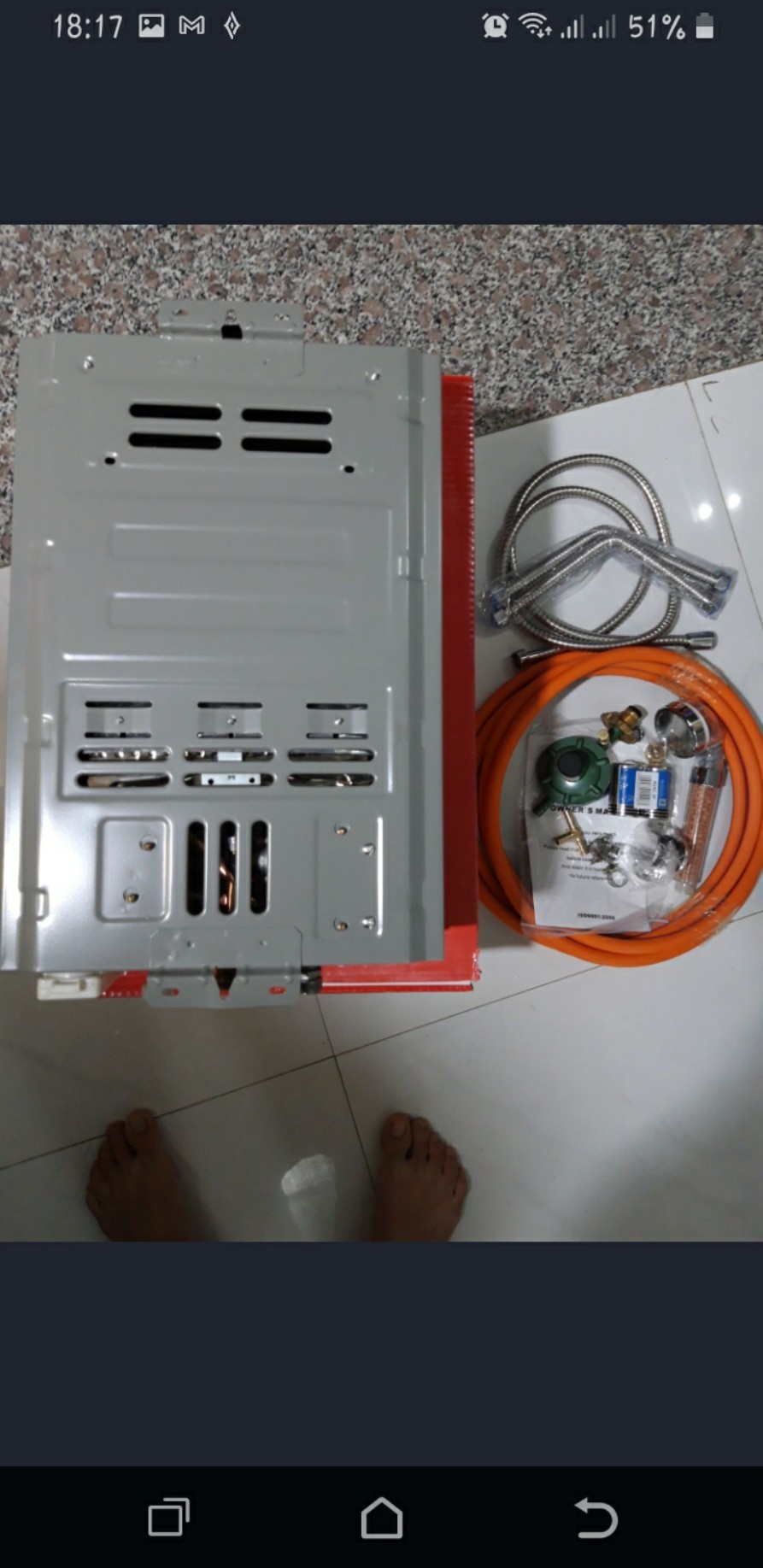 Bình nóng lạnh gá Bluestar Gold 10L Combo