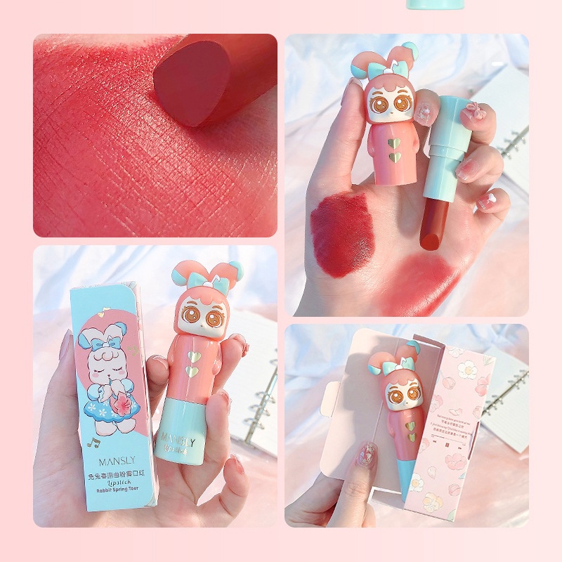 Son thỏi búp bê hiệu ứng nhung mịn lì , mềm môi