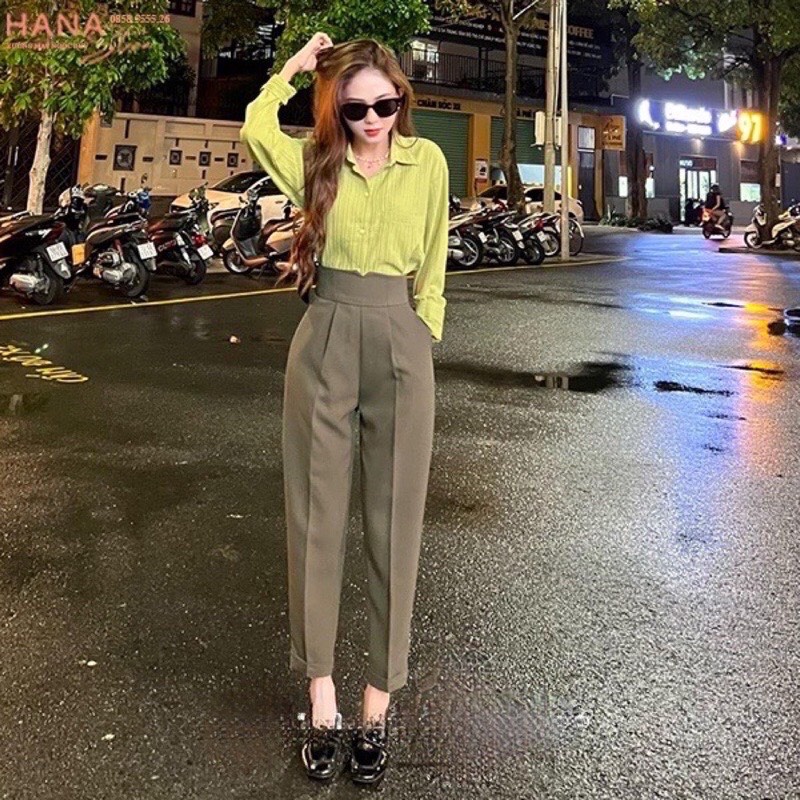 QUẦN BAGGY CẠP V LƯNG CAO