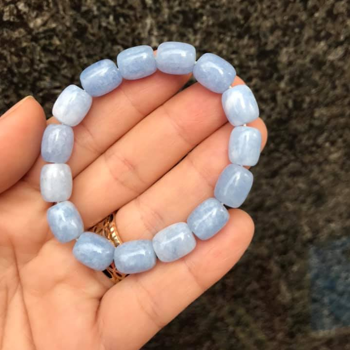 [HCM]VÒNG TAY LU THỐNG ĐÁ AQUAMARINE